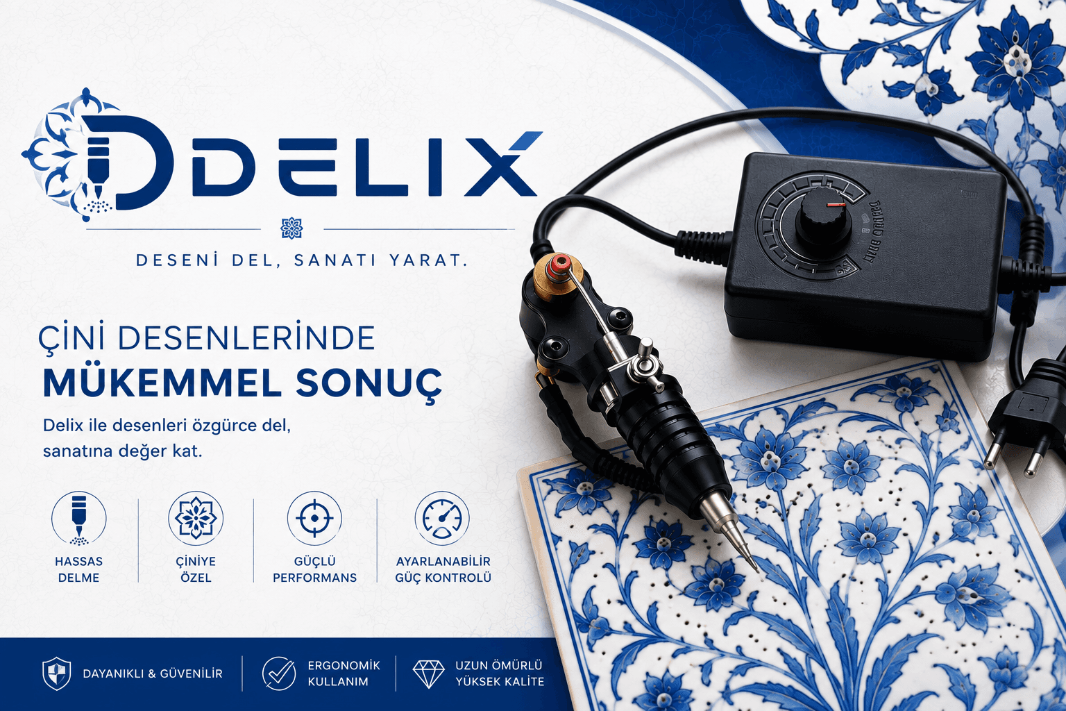 DELIX – Çini Desen Delme Makinesi