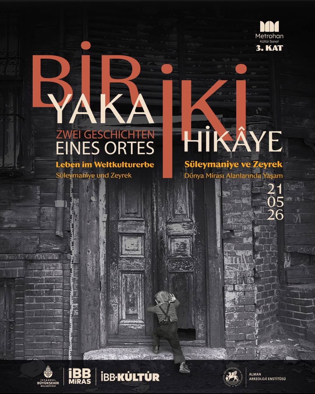 “Bir Yaka, iki Hikâye: Süleymaniye ve Zeyrek” afişi