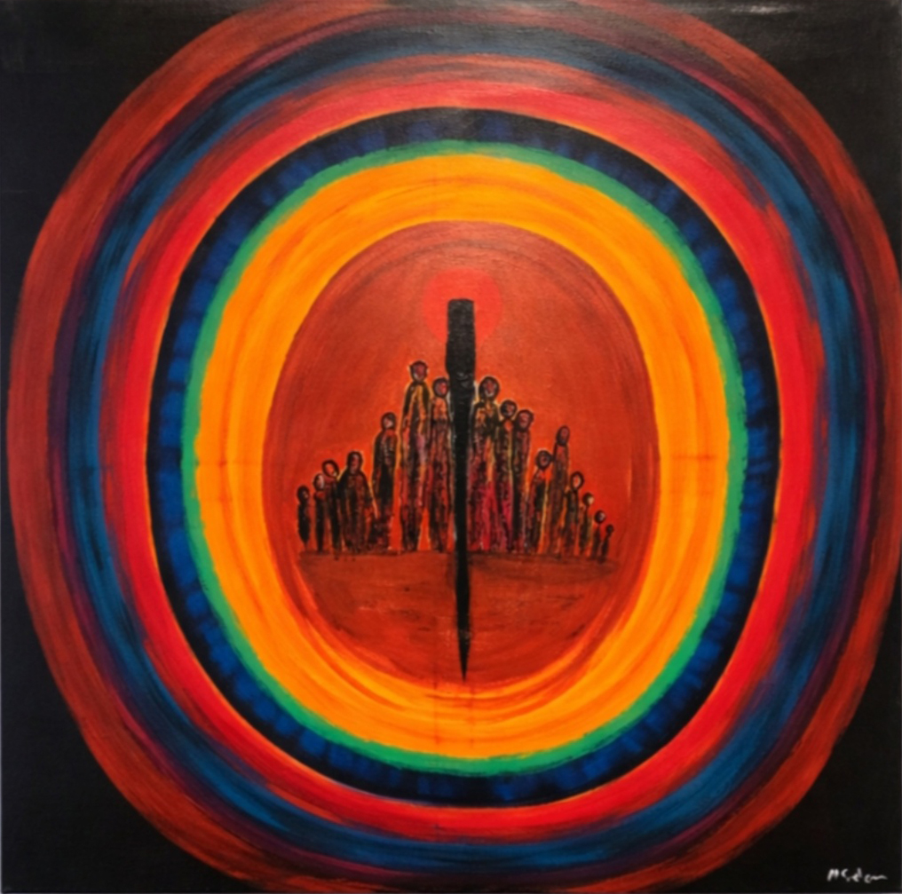 48- Işık Halkanın İçindeki Silüetler