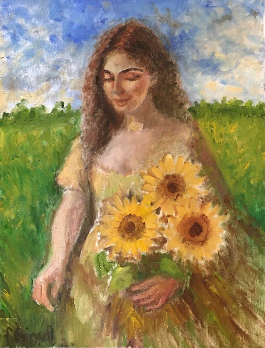 28- Ayçiçeği Tarlasında 