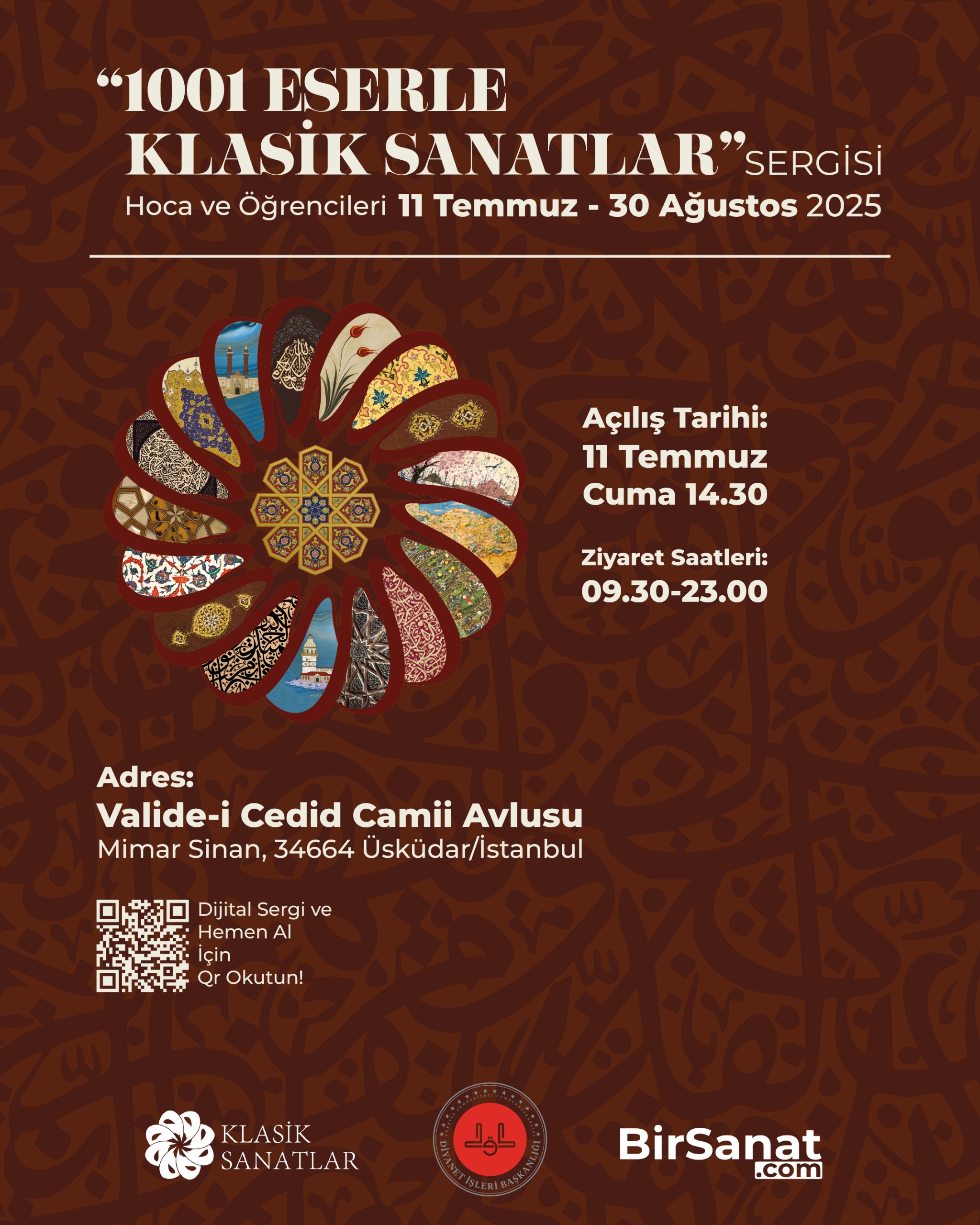 "1001 ESERLERLE KLASİK SANATLAR" SERGİSİ