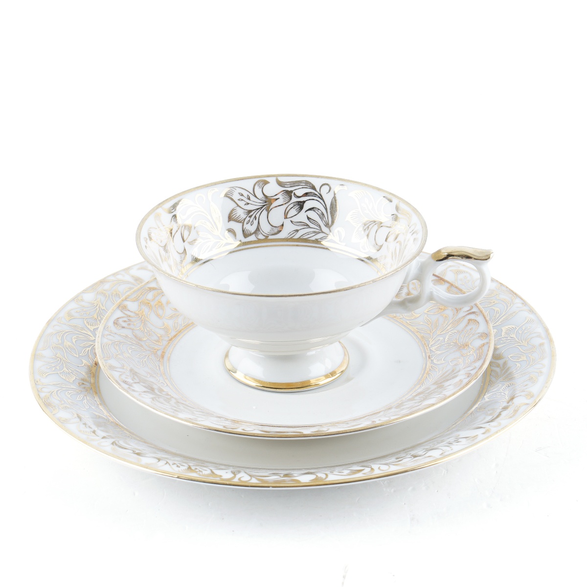 Bavaria Elfenbein Porzellan Trio