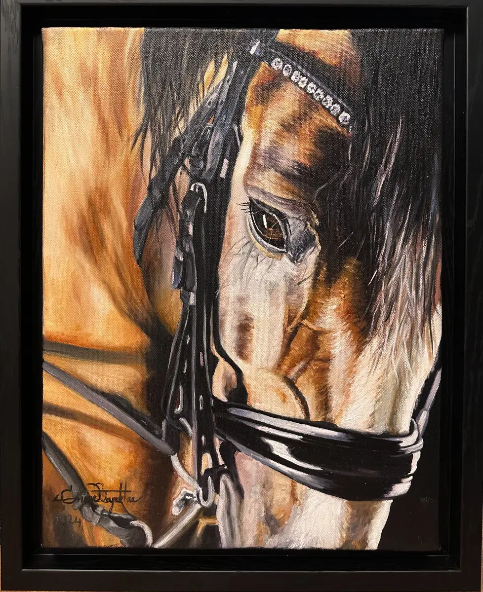 Eğerli Kahküllü Yarım At Portresi