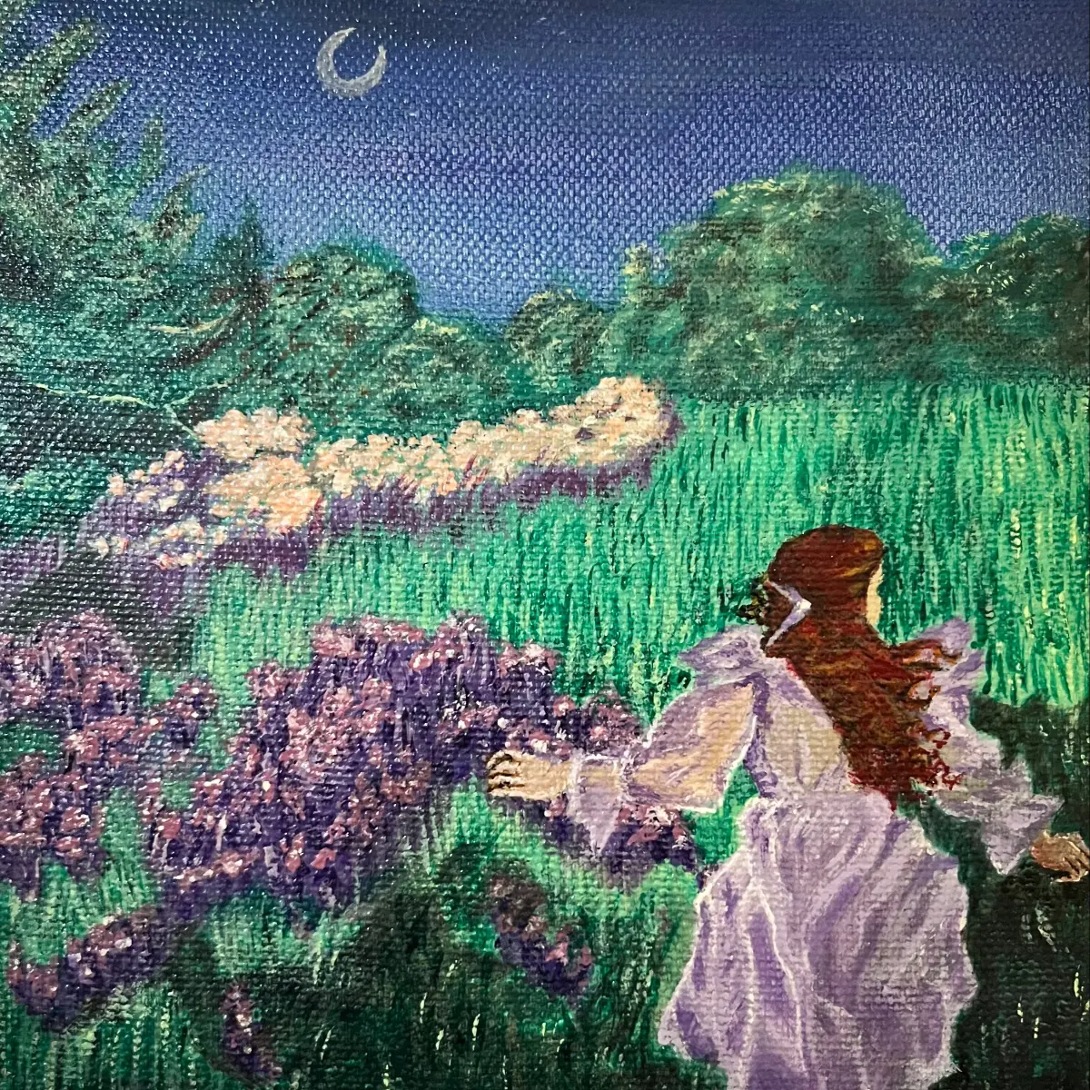 The Scent of Memory | Acrylic on Canvas, 15x15 cm