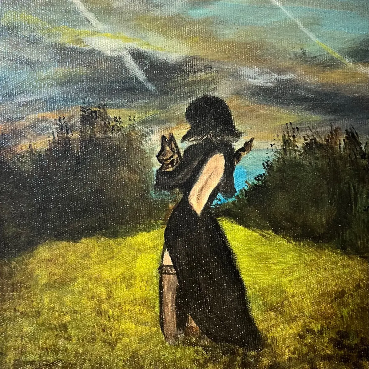 The Silent Power of Letting Go | Acrylic on Canvas, 15x20 cm