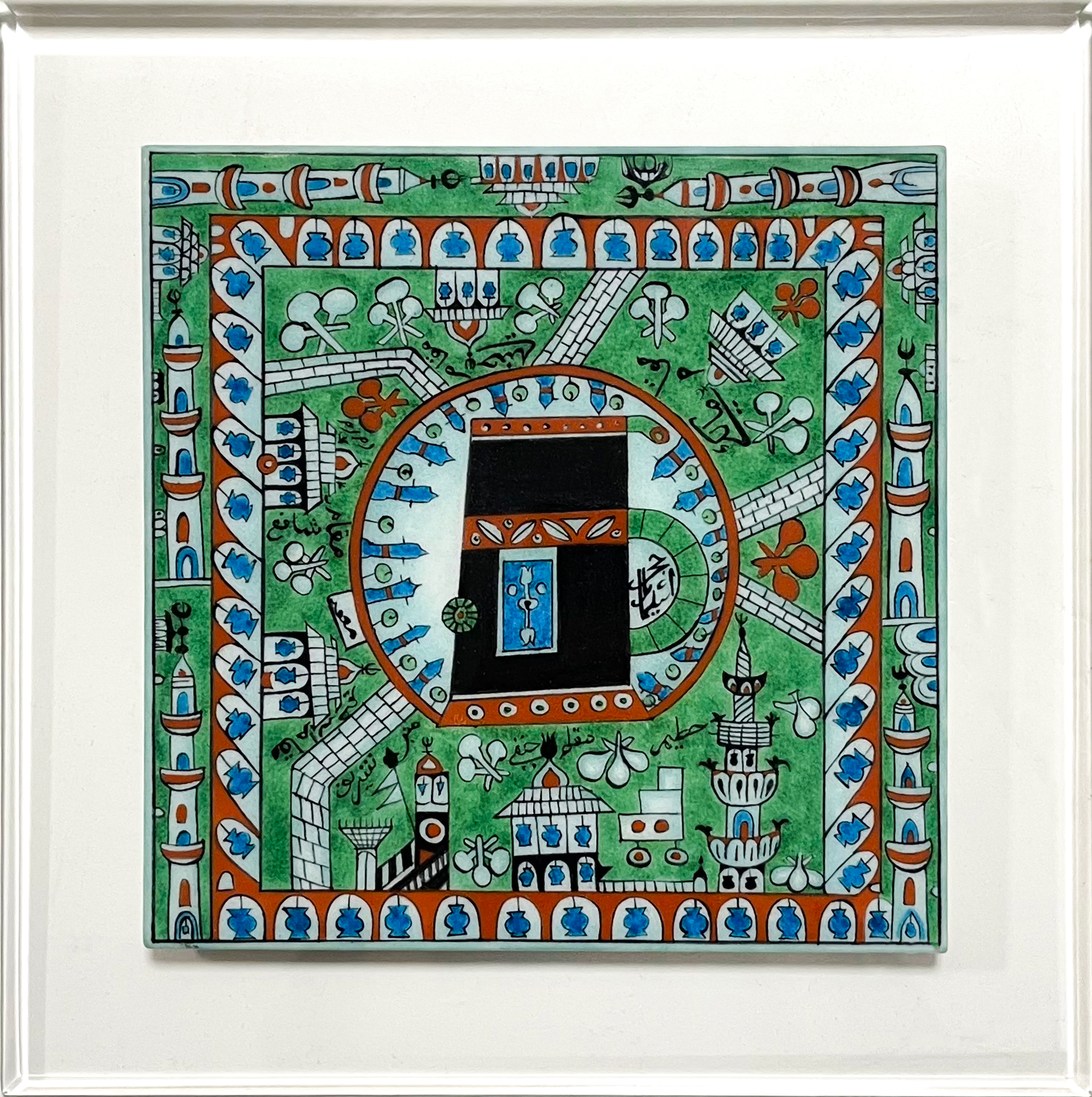 3-Kabe Tasvirli Çini